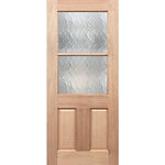 2-lite 2-panel decorative cathedral panel in Half French style