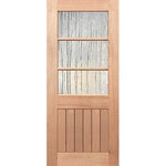 Stylish wood-framed Seadrift panels with V-grooves