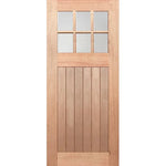Privacy frosted panels with V-groove