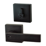 Nidus Lonsdale Square Combo key in lever/Eurobolt Visual Matte Black