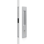 Nidus Mardeco rectangular flush pull Euro Lock set Satin Chrome (cylinder sold separately)
