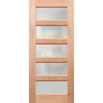 Regal 5G clean lined door with soft privacy glass
