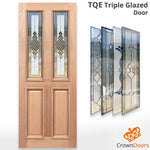 TQE triple glazed oak timber luxury home entrance