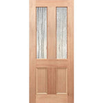 Glass panel with wavy Seadrift texture
