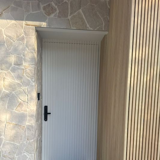 Bold & Modern Entry: Custom Timber Pivot Door Installation by AMS Doors