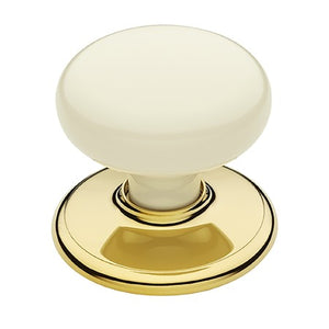 Classic Warm White Passage Knob Set with Variant Options
