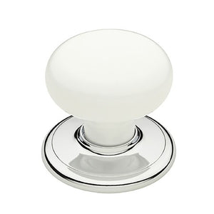 Classic Medium Passage Knob Set  White