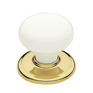 Classic Medium Passage Knob Set  White