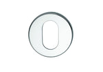 1370 Series Oval Cylinder Escutcheon - Grub Screw Fix Bulk Pack = 50 | AMS Doors