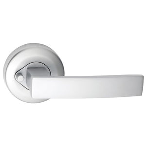 Angular Privacy Lever Set Smooth Round Rose
