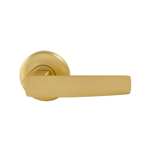 Aurora Privacy Lever Set Smooth Round Rose