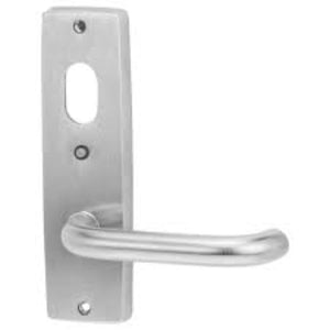 1920 Int Square End Plate W/ Cyl Hole, Led & Lever