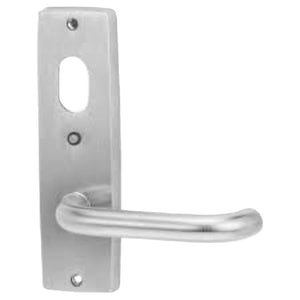 1920 Int Square End Plate W/ Cyl Hole, Led & Lever