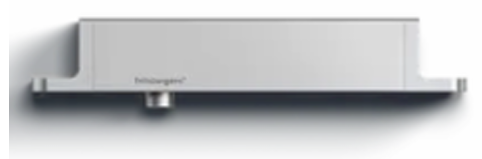 Stainless steel range hood with 'Hobschneider' branding on a white background