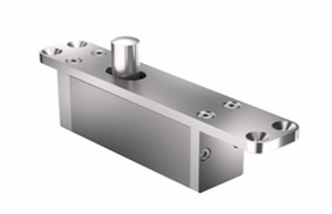 Metallic mechanical component on a white background