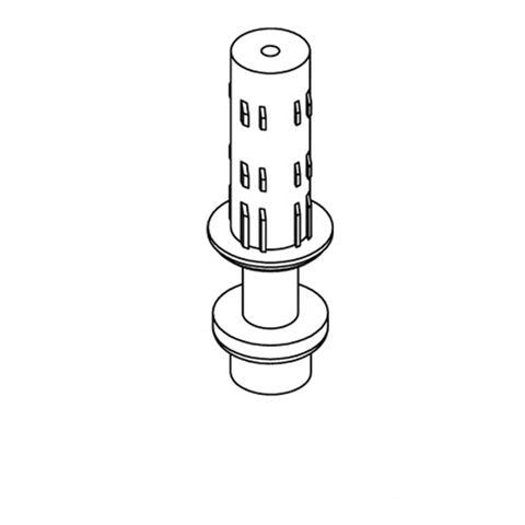 Black and white line drawing schematic of a cylindrical mechanical fitting or filter element, labeled 'No. 801 GUIDE' with a 'FINER FITTINGS IMAGE COPYRIGHT' watermark at the bottom.