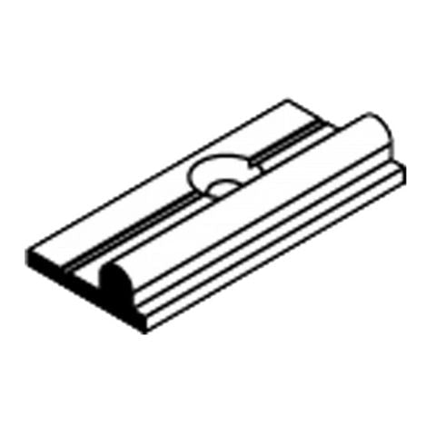 Black and white technical line drawing of a metal channel or trim profile, with a copyright watermark at the bottom reading 'FINER FITTINGS IMAGE COPYRIGHT'.
