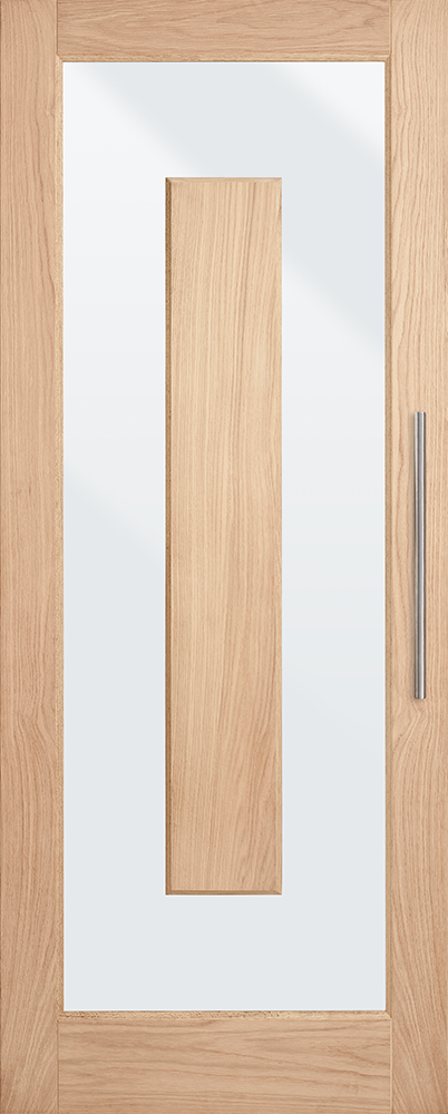 Lumina White Oak ALUM 1 External Door