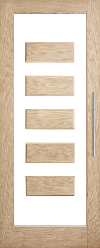 Lumina White Oak ALUM 5 External Door