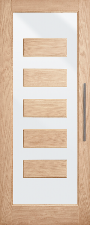 Lumina White Oak ALUM 5 External Door