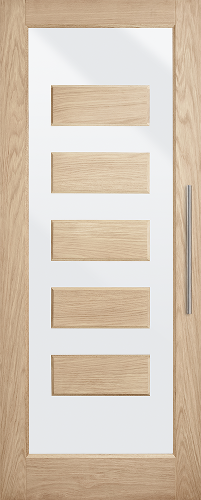 Lumina White Oak ALUM 5 External Door