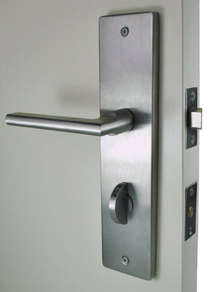 Nidus Lever on longplate privacy set without latch or privacy bolt