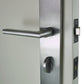 Nidus Lever on longplate privacy set without latch or privacy bolt