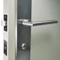 Nidus Lever on longplate privacy set without latch or privacy bolt