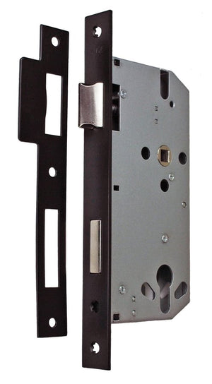 Nidus Mortice lock (euro) Matte Black 60mm Backset