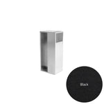 Metallic cube with a black circular swatch labeled 'Black' on a white background
