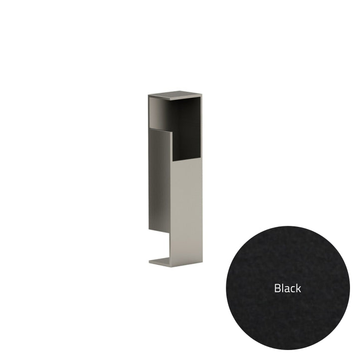 Black outdoor light fixture on a white background with a color swatch labeled 'Black'.
