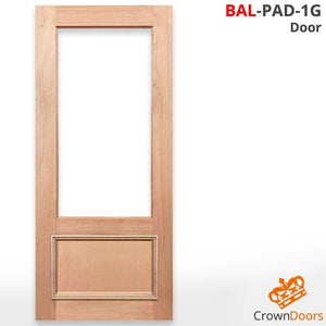 BAL-PAD-1G Solid Timber Internal Door - Unglazed