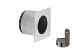 Sennheiser microphone capsule on a white background
