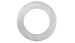 Metallic washer on a white background