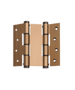 Bronze door hinge on a transparent background