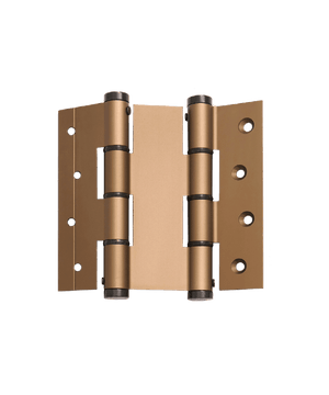 Bronze door hinge on a transparent background