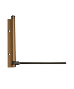 Bronze door handle on a transparent background