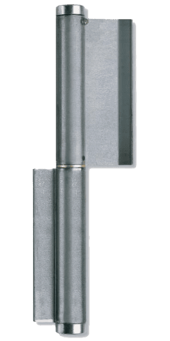 Metal router bit on a white background