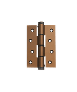 Bronze door hinge on a transparent background