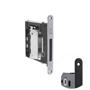 Lock mechanism on a white background