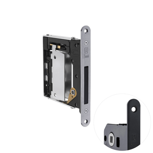 Lock mechanism on a white background