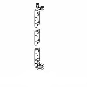 Black and white technical line drawing of a hinge roller set, showing exploded views of the hardware with text reading 'No. BWC4-805H INTERMEDIATE NIDE & ROLLER SET' and a faint 'FINER FITTINGS IMAGE COPYRIGHT' watermark at the bottom.