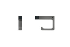 Two metallic objects on a white background