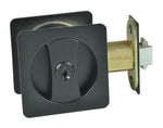 Nidus Sliding cavity door square backplate entrance set incl. end pull matte black  Visual pack
