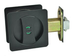 Nidus Sliding cavity door square backplate privacy set incl. end pull matte black  Visual pack