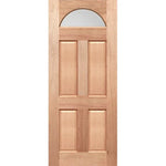 Door panel with uniform translucent finish