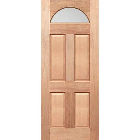 Door panel with uniform translucent finish