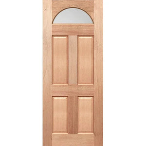 Door panel with uniform translucent finish