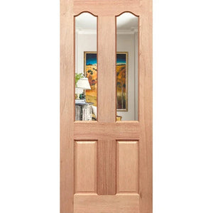 Clear laminated glass enhancing door design