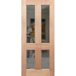 Colonial 4G Entrance - Translucent & Laminated Grey Glass